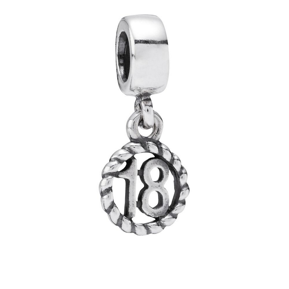 Pandora 18th Birthday Dangle Charm Silver